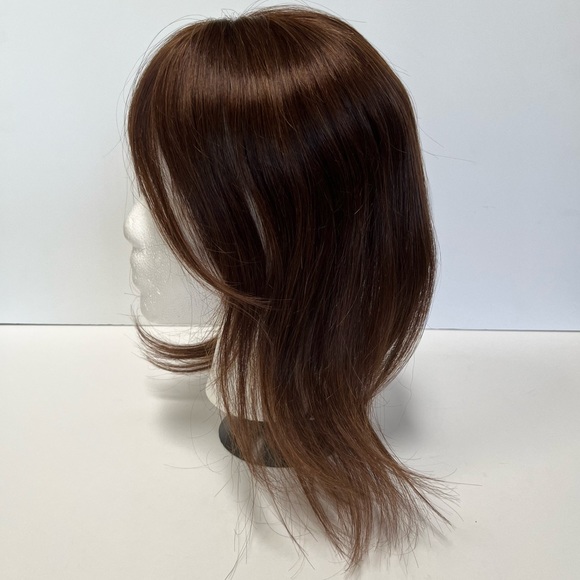 Remy Human Hair Clip-on Bangs Top Piece - Picture 4 of 16